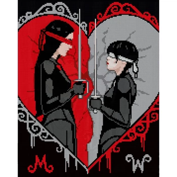 Алмазная мозаика Santi Wednesday Duelo a ciegas 40x50 см Разноцветный (954161)
