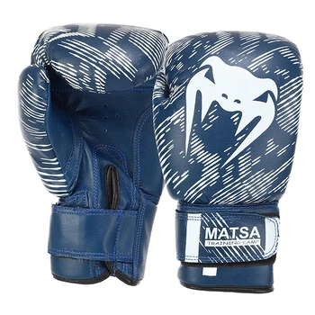 Перчатки боксерские MA-0033 Matsa 4oz Синий (37429157)