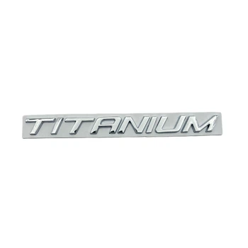 Емблема напис Titanium для Ford Explorer хром 197×17 мм метал (на скотчі)