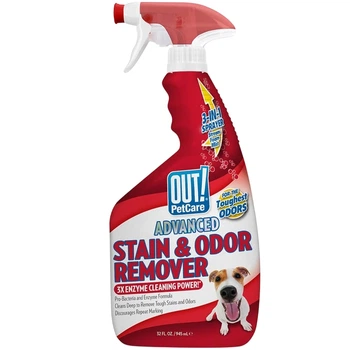Засіб OUT! PetCare Advanced Stain & Odor Remover 945 мл, для видалення плям та запаху від життєдіяльності собак та котів