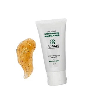 Гель-маска мікропілінг AG SKIN 3 Step Acid System For Acne Gel Mask Micropeeling Mandelic Acid 60 мл