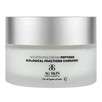 Питательный крем для лица AG SKIN Regular Nourishing Cream Peptides Biological Fractions Cannabis 50 мл