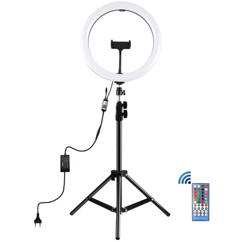 Кольцевая LED лампа Puluz PKT3050EU 12 " + штатив 1,1 м