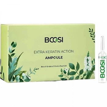 Ампулы для волос Kleral Bcosi Extra Keratin Action восстановление и укрепление волос 10шт по 10 мл