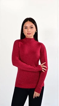 Світ жіночий, з люрексом, червоний, One Size (арт. 2506)