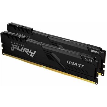 Модуль памяти Kingston Fury DDR4 32Gb (2x16) Beast 3200 MHz Black (KF432C16BBK2/32) Б/у