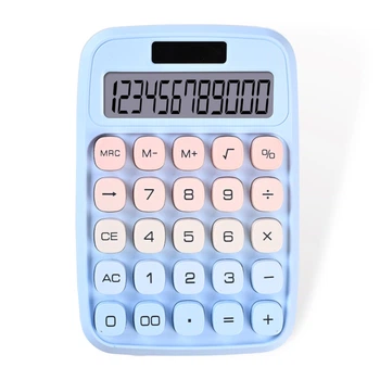 Настільний калькулятор SIWRP ZN-812 12-розрядний Блакитний