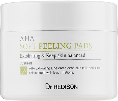 Płatki pod oczy Dr.Hedison AHA Soft Peeling Pads oczyszczający 70 szt (8809648490844)
