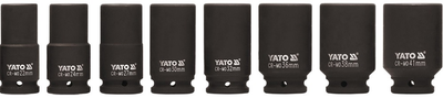 Zestaw głowic udarowych YATO 3/4" 22-41 mm 8 sztuk (YT-1155)