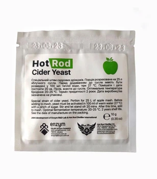 Винные дрожжи Hot Rod Cider, 10 г, для ароматного и натурального сидра