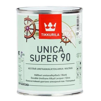 Лак для дерева Unica Super 90 TIKKURILA глянец 0.9 л
