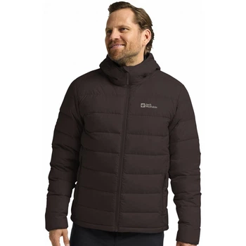 Куртка прошита пухова ATHER DOWN HOODY M RDS Jack Wolfskin 1207671_D0108 46-48 Коричневий (4064886589413)