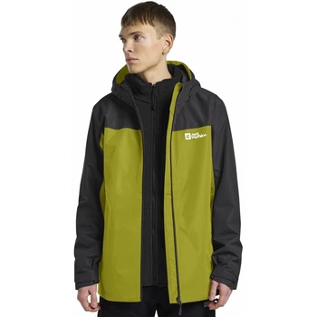 Куртка 3 в 1 TAUBENBERG 3IN1 JKT M Jack Wolfskin 1115311_M0053 44 Сірий (4064886600200)