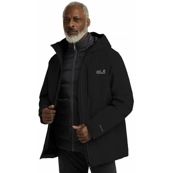 Куртка 3 в 1 ICECAPE 3IN1 DOWN JKT M RDS Jack Wolfskin A65265_6000 56-58 Чорний (4064886559058)