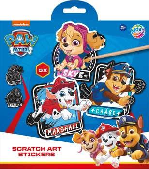 Набор для творчества Moxy Paw Patrol Скретч-наклейки (8715427167077)