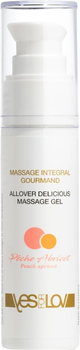Інтимний гель YesForLov Allover Delicious Peach Apricot 2 в 1 зі смаком 50 мл (3700444604747)