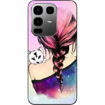 Силиконовый чехол SMTT для Infinix Note 50 (X6858) Котик на плече