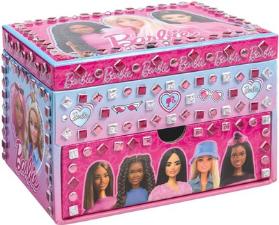 Zestaw kreatywny Totum Barbie ozdabianie szkatułki na biżuterię z szufladką TT501201 (8714274501201)
