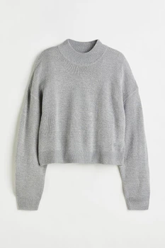 Жіночий джемпер H&M 209406-4 S(165/88) сірий (2094060003)