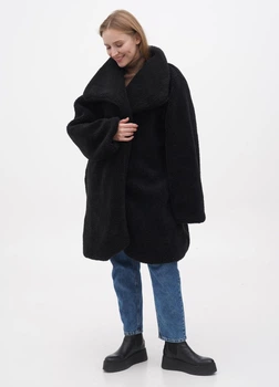 Еко шуба жіноча Boohoo М-801675-4 50 чорний (2000004799199)