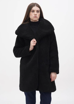 Еко шуба жіноча Boohoo М-801650-4 38 чорний (2000004799670)