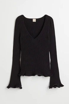 Жіночий джемпер H&M 209431-3 S(165/88) чорний (2094310003)