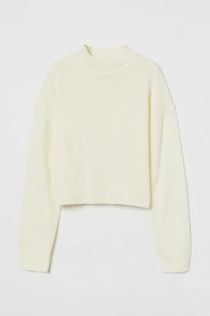 Жіночий джемпер H&M 207863-4 XL(175/116) молочний (2078630006)