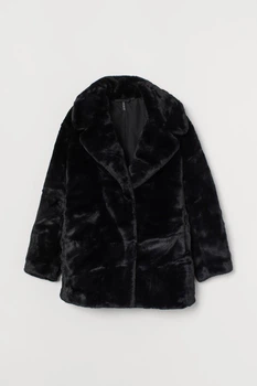 Кожушок жіночий H&M 200166 XS(160/80) чорний (2000004510626)