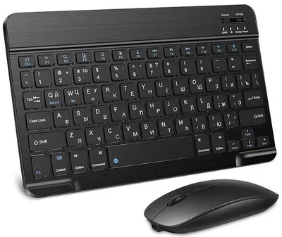 Бездротовий комплект клавіатура і мишка Mouse Keyboard Kit Чорний для ПК і ноутбука (VS7007335)
