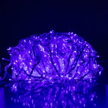 Уличная гирлянда Бахрома 36 (м) 600 LED гирлянда штора на улицу, на дом белый провод Синий