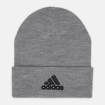 Шапка Adidas Logo Beanie Cuf IY7665 OSFW 56 Сіра (4067896843247)