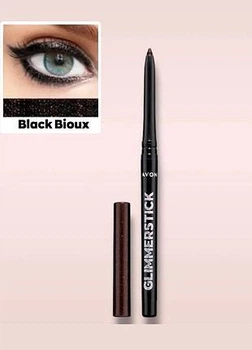 Мерехтливий олівець для очей Avon відтінок Чорна безодня (Black bijoux) 0,35 г