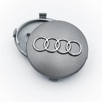 Колпачки (заглушки) в литые диски AUDI (Ауди) 60 мм Матово-Серые CountryMan