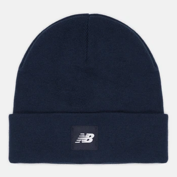 Шапка New Balance Cuffed Beanie Flying NB Logo LAH13034TWF One Size Синяя (198686211442)