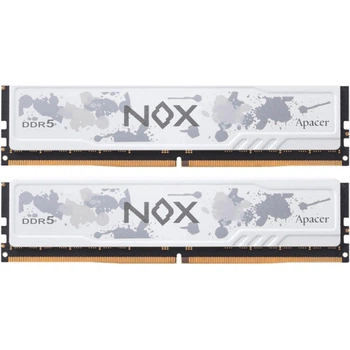 Модуль памяти DDR5 Apacer NOX 2x16GB 6000MHz White (AH5U32G60C622MWAA-2) [148615]