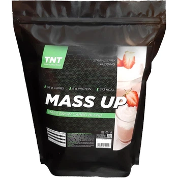 Гейнер для набору ваги та росту маси TNT Mass Up Полуниця 2.5 кг