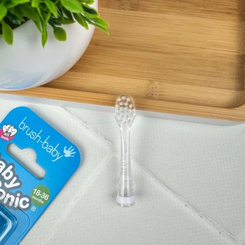 Сменная насадка Brush-Baby для щетки BabySonic 0-3 от 18 до 36 месяцев, 1 шт