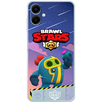 Силиконовый Чехол с Картинкой для Samsung Galaxy A07 (A075) Принт (Бравл Старс Спайк, Brawl Stars Spike) (66810-ysm023)