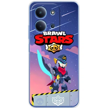 Силиконовый Чехол с Картинкой для Xiaomi Redmi 15C Принт (Бравл Старс Мортис, Brawl Stars Mortis) (67020-ysm019)