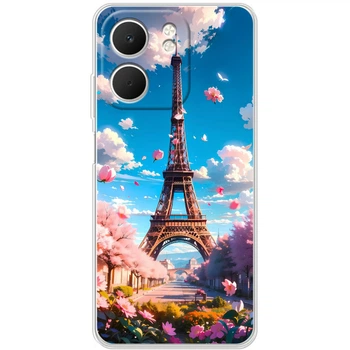 Силиконовый Чехол с Картинкой для OPPO A5x Принт (Париж, Эйфелева Башня) (66784-ysm035)