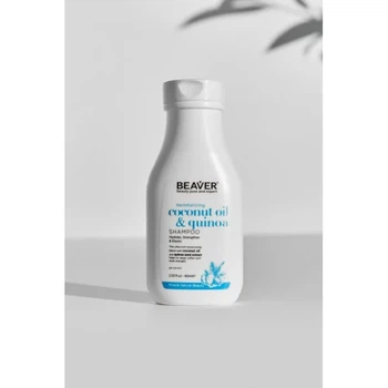 Шампунь для сухих волос с кокосовым маслом разглаживающий Beaver Coconut Oil & Quinoa Shampoo, 60 мл