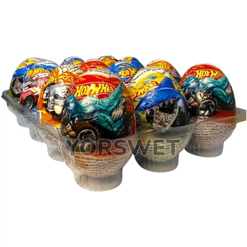 Шоколадні яйця Zaini Hot Wheels з іграшкою 240 г (12*20 г) (0319)