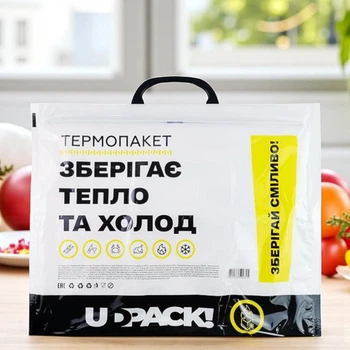 Термопакет для еды многоразовый с ручками (М.термо-р1)