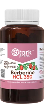 Берберин гідрохлорид Stark Pharm Berberine HCL, регуляція цукру в крові 350 мг 60 капсул (4538)