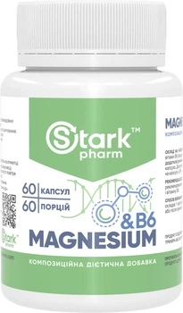 Магний Stark Pharm Magnesium + B6 60 капсул (2378)