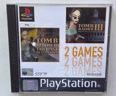 Диск для PlayStation 1 - 2 Games Tomb Raider III + Tomb Raider The Last Revelation, англійська версія, Б/В