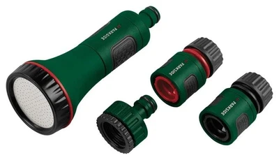 Набір для поливу PARKSIDE Click System (4-в-1), насадка-пістолет та швидкознімні адаптери