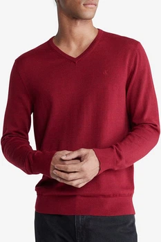 Пуловер Calvin Klein 44(XS) Бордовий (124483)