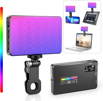 Свет Блогера на прищепке 2500K-9000K карманная лампа RGB LAMP AND 5265