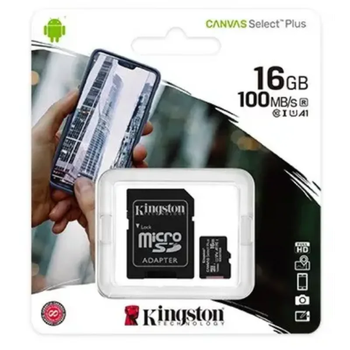 Карта памяти memory card 16 ГБ Kingston Canvas Select Plus